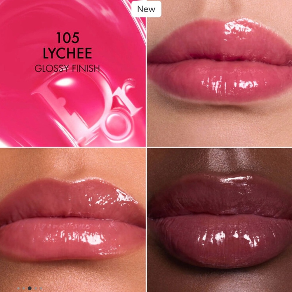 🌷New Dior Addict Lip Glow Butter #105 “Lychee" 🌷 - Picture 4 of 9